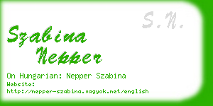 szabina nepper business card